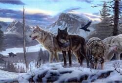 5D gyémánt mozaik - Farkasok a vadászatban