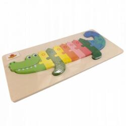  Fából készült oktatási állat puzzle Egyéb változatok: Krokodil