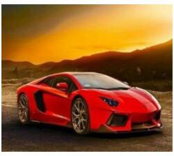 5D gyémánt mozaik - Red Lamborghini Egyéb változatok: 35x45cm