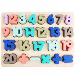  Fából készült puzzle gyerekeknek - Numerikus