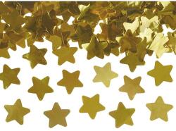  Konfetti ágyú 40 cm - csillagok türkiz: arany