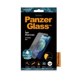 Panzer Folie protectie PanzerGlass Screen Protector for Apple iPhone 12 Mini, Transparent / Black Frame (5711724827105)