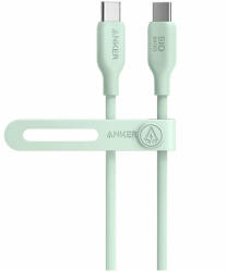 Anker - 543 környezetbarát kétoldalú USB-C kábel (0, 9m) - zöld (A80E1G61)