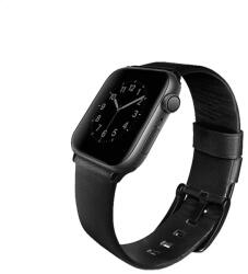 Uniq Curea Uniq Apple Watch Leather Mondain pentru Series 3/4/5 6/SE 42/44mm Negru (8886463667736)