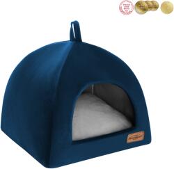 RECOBED Cușcă pentru câini RECOBED Welurove albastru închis S 40x40cm