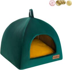 RECOBED Cabina pentru caini Velur verde S 40x40cm