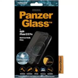 Panzer Folie PanzerGlass Sticla Panzer Privacy Case Friendly pentru iPhone 12/12 Pro Negru (5711724127113)