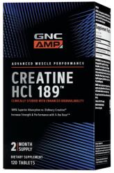 GNC Creatina HCL189 AMP, 120 tablete, GNC