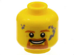 LEGO® Alkatrészek (Pick a Brick) Sárga Minifigura Fej - Mosolygó Kecskeszakállas Férfi 6132559