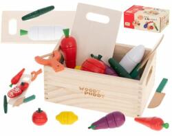 Kik Legume magnetice din lemn în cutie + accesorii (KX5956) Bucatarie copii