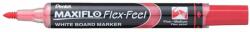 Pentel Táblamarker 1-5mm, hajlékony hegyű Pentel Maxiflo Flex Feel piros (MWL5SBF-BX)