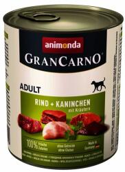 Animonda Animonda tin GranCarno Fleisch Adult Rabbit + Herbs - 800 g