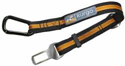 Kurgo Centură directă cu pripon KURGO oranj/ negru centură de siguranță pentru mașină cu mecanism de prindere