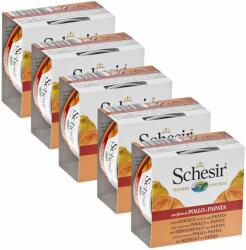 Schesir Schesir dog Adult - filet de pui cu papaya 5 x 150 g