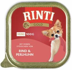RINTI Rinti Gold Mini Adult conservă de carne de vită şi carne de bibilică 100 g