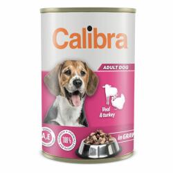 Calibra Conservă Calibra Dog Adult vițel și curcan 1240 g