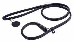 COLLAR Lesă câine de piele de restricționare - 183cm, 4mm - negru
