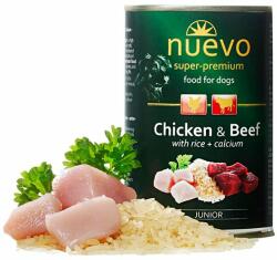 nuevo Conservă NUEVO DOG Junior Chicken & Beef 400 g