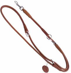 COLLAR Lesă rotundă reglabilă Soft 125 - 183cm, 6mm - maro
