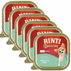 RINTI Rinti Gold Mini Adult konzerv cerb şi vită 6 x 100 g