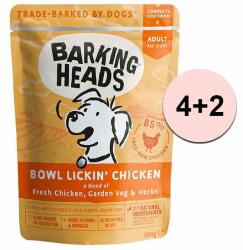 Barking Heads & Meowing Heads BARKING HEADS Bowl Lickin’ Chicken GRAIN FREE 300g 4+2 GRATUIT