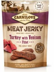 BRIT Carnilove Dog Jerky Filet de Curcan și carne de vânat 100 g