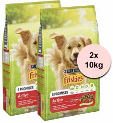 Friskies FRISKIES VitaFit Active cu 2 x 10 kg de vită