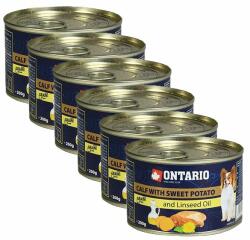 ONTARIO Conservă ONTARIO Miel cu cartofi dulci și ulei din semințe de in - 6 x 200g