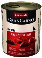 Animonda Animonda tin GranCarno Fleisch Junior Beef +Turkey hearts - 800g
