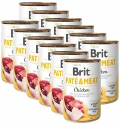 Brit Conservă Brit Paté & carne de pui 12 x 400 g