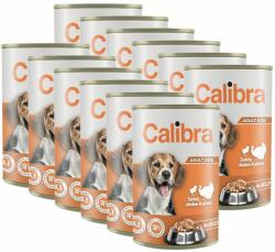 Calibra Conservă Calibra Dog Adult curcan și pui 12 x 1240 g