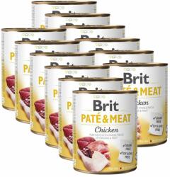 Brit Conservă Brit Paté & carne de pui 12 x 800 g