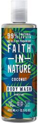 Faith in Nature Kókusz Természetes tusfürdő gél, Hidratáló, 400 ml (708002400377)