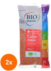 Bio All Green Set 2 x Linte Rosie Eco, Bio All Green, 500 g