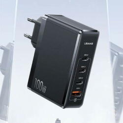 USAMS Incarcator de retea Charger GaN 100W PD T50 3xUSB-C + USB Fast (USA001214) - pcone