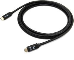 Equip 128346 USB kábel 1 M USB 3.2 Gen 1 (3.1 Gen 1) USB C Fekete (128346) (128346)