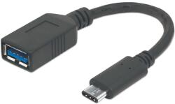 Manhattan 355285 USB kábel 0, 15 M USB 3.2 Gen 1 (3.1 Gen 1) USB C USB A Fekete (355285) (355285)