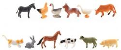Teddies Animal mini casa fermă plastic 4-6cm 12 buc în pungă (TD00850199) Figurina