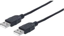 Manhattan 353915 USB kábel 3 M USB 2.0 USB A Fekete (353915) (353915)