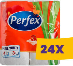 Perfex WC papír hófehér - 3 rétegű 4 tekercses (Karton - 24 csg)