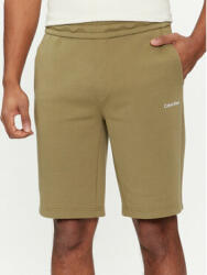 Calvin Klein Pantaloni scurți sport Micro Logo K10K111208 Verde Regular Fit