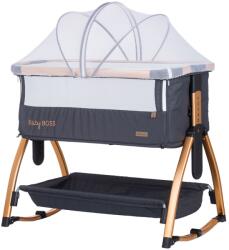 Chipolino Patut Co-Sleeper cu plasa anti-insecte Chipolino Baby Boss raven (KOSBB02202RA)