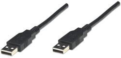 Manhattan 306089 USB kábel 1, 8 M USB 2.0 USB A Fekete (306089) (306089)