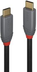 Lindy 36901 USB kábel 1 M USB C Fekete, Szürke (36901) (36901)