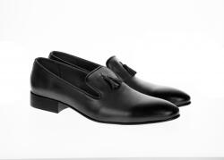 Ellion Pantofi barbati eleganti, din piele naturala, negru - GKR035N (GKR035N)
