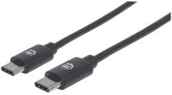 Manhattan 353342 USB kábel 1 M USB 2.0 USB C Fekete (353342) (353342)