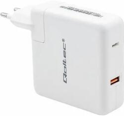 Qoltec Incarcator de retea Power charger GaN FAST 108W, USB C, white (51710) - pcone
