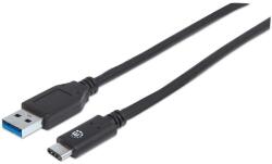 Manhattan 354639 USB kábel 0, 5 M USB 3.2 Gen 2 (3.1 Gen 2) USB C USB A Fekete (354639) (354639)