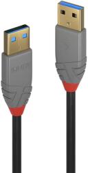 Lindy 36754 USB kábel 5 M USB 3.2 Gen 1 (3.1 Gen 1) USB A Fekete, Szürke (36754) (36754)