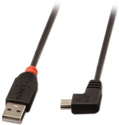 Lindy 31971 USB kábel 1 M USB 2.0 USB A Mini-USB B Fekete (31971) (31971)